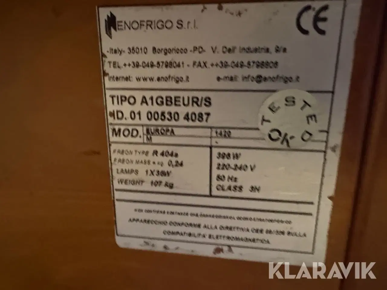 Billede 9 - Kølebord Enofrigo R 404s