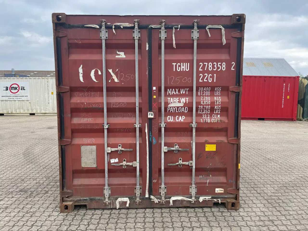 Billede 1 - 20 fods Container- ID: TGHU 278358-2