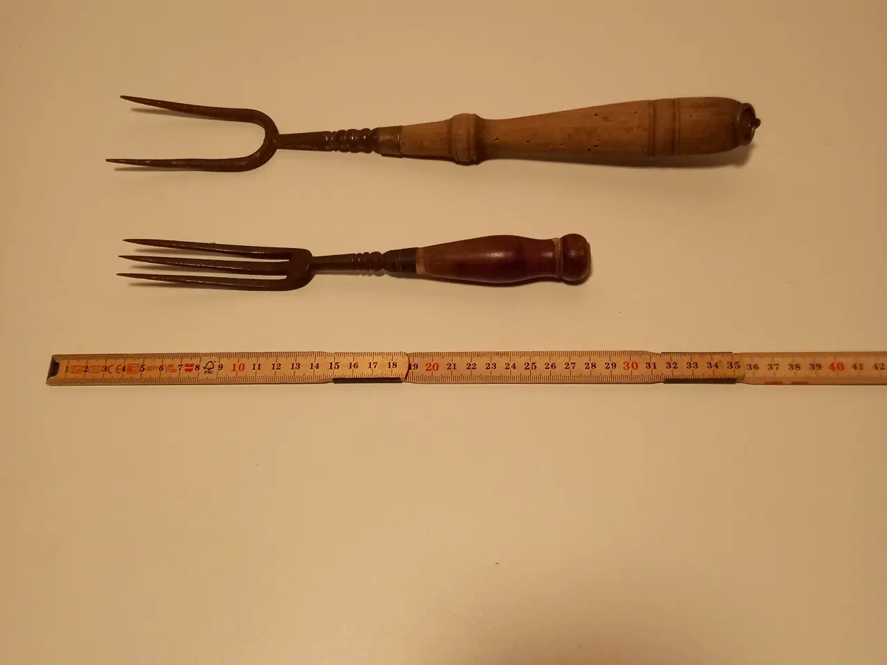 Billede 1 - Gamle antikke stegegafler 