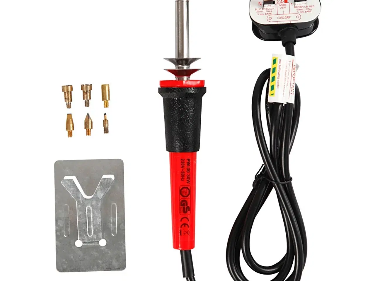 Billede 1 - Elbrænder 19x3 cm med UK-Plug - Kreativt Værktøj