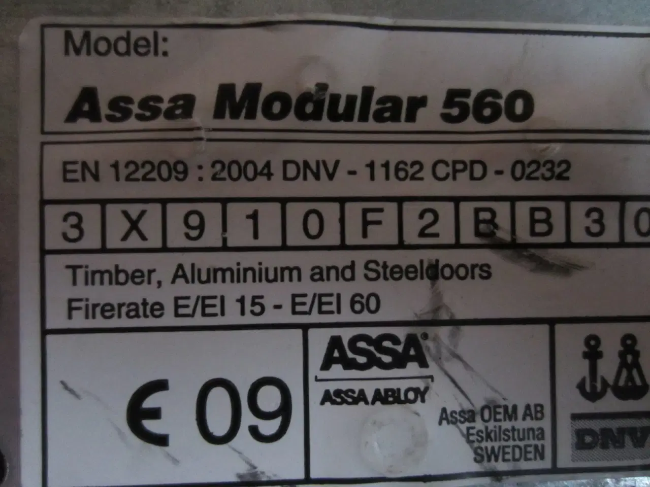 Billede 2 - Assa Abloy Modular 560 låsekasse uden blik