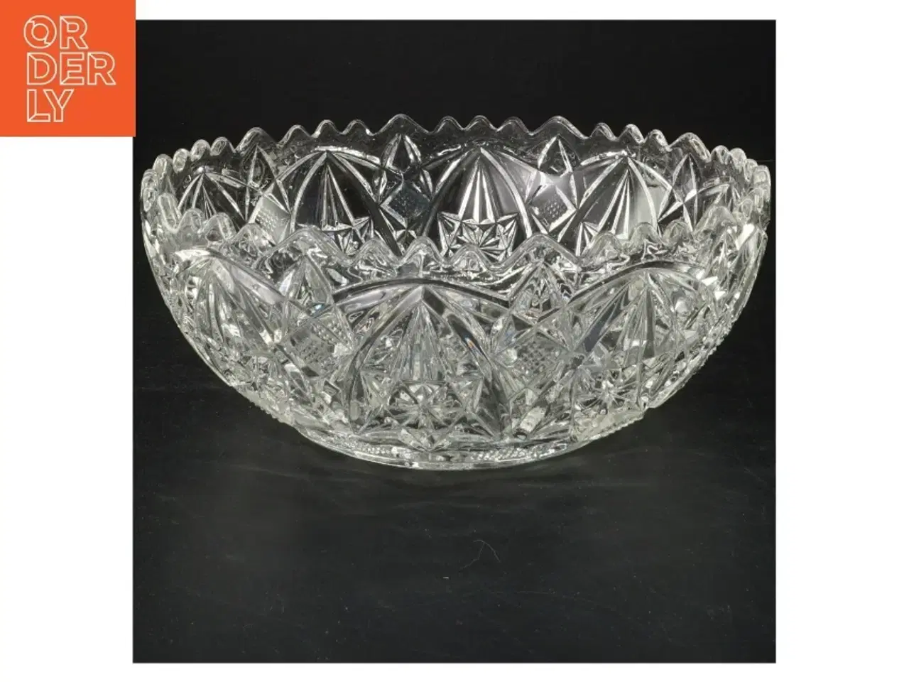 Billede 1 - Krystal skål (str. Ø 23x9 cm)