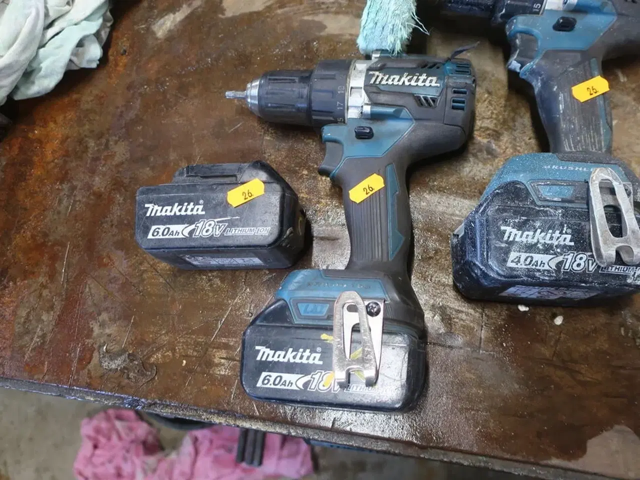 Billede 3 - 2 stk. akku håndværktøj MAKITA DDF484 med 3 stk. batterier
