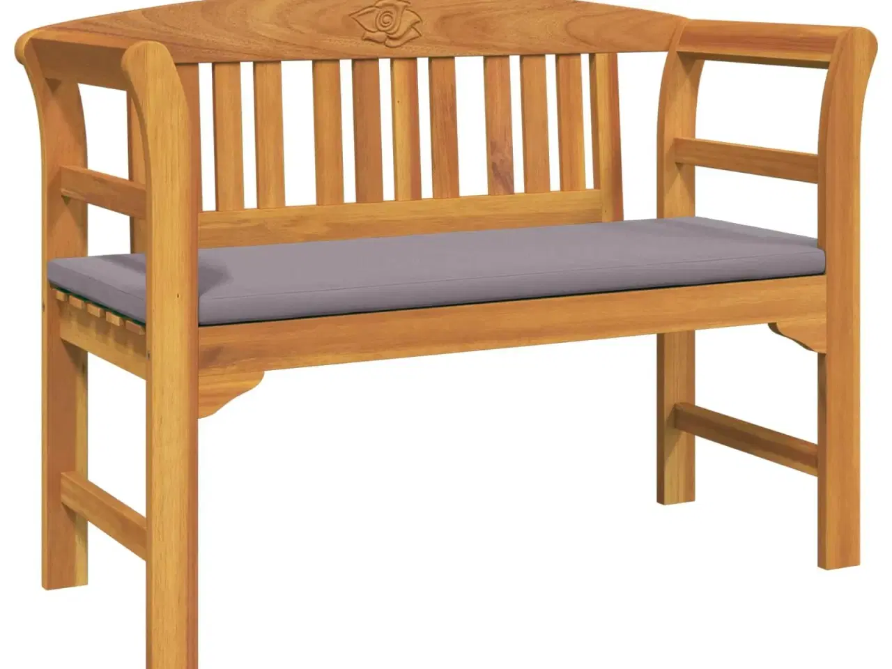 Billede 2 - Bænk Naturlig Olie Finish 114 x 46 x 82,5 cm Massivt Akacietræ