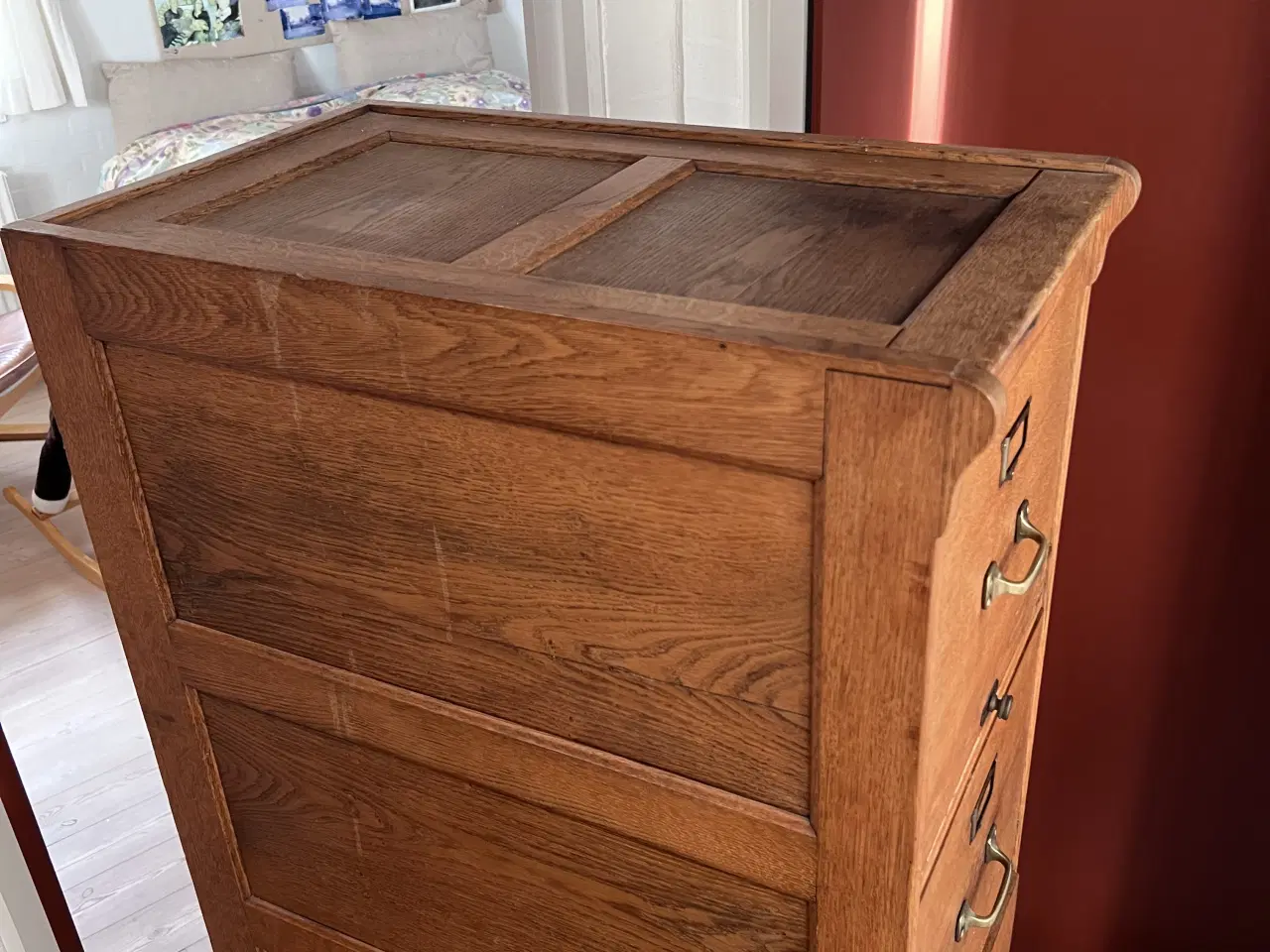 Billede 3 - Arkivskab i egetræ