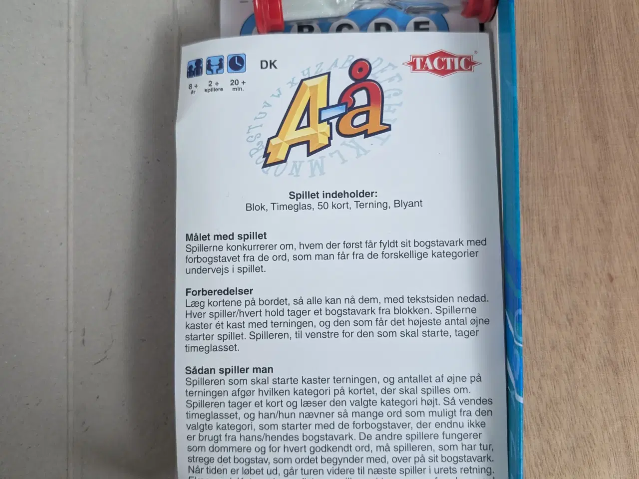 Billede 4 - A-Å brætspil