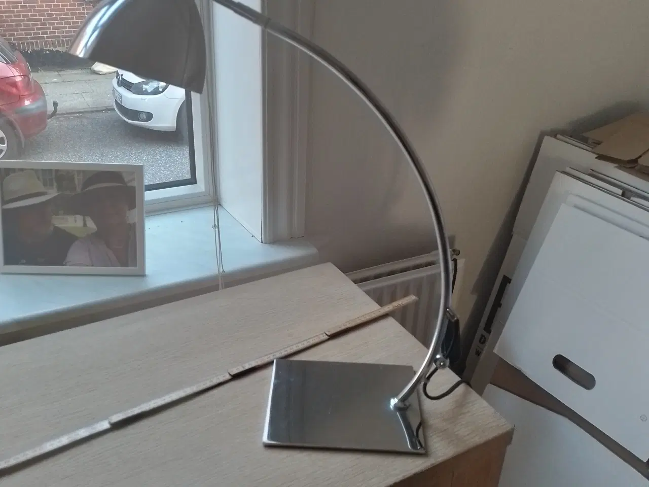 Billede 1 - Lampe i rustfrit stål 