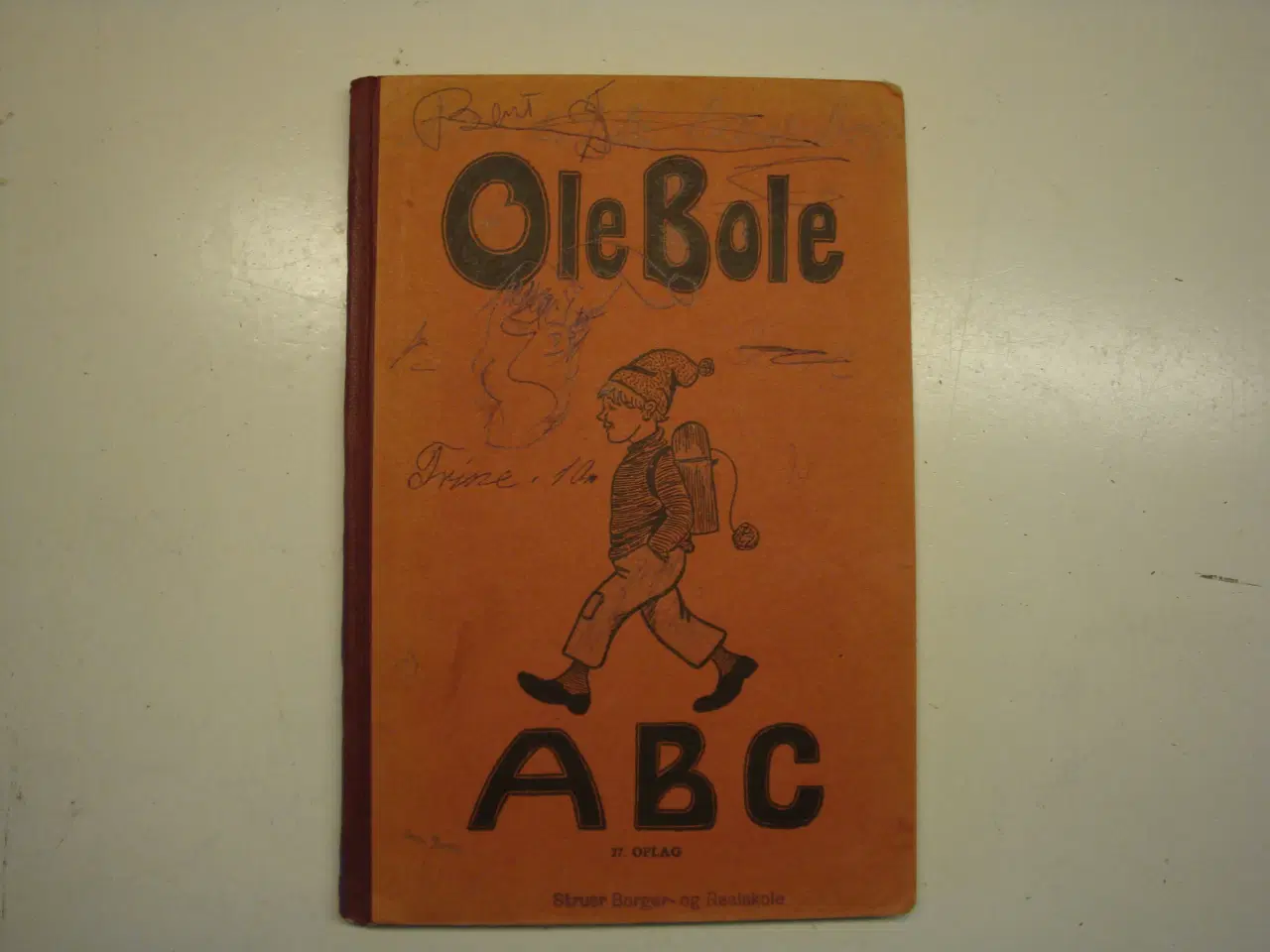 Billede 1 - Gammel, godt brugt Ole Bole abc fra 1955
