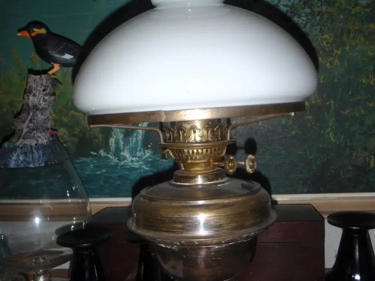 Billede 1 - Gammel petroleumslampe