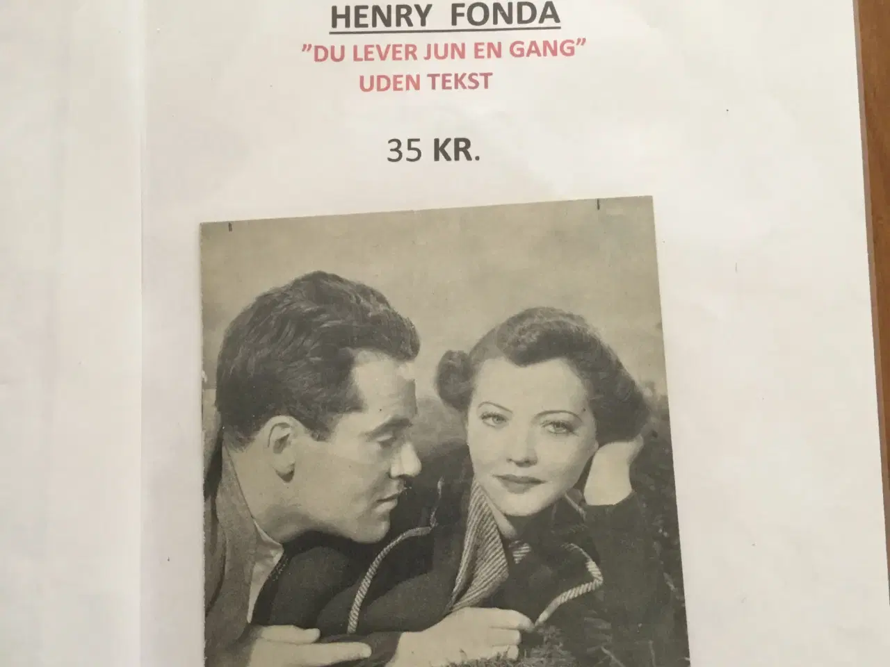 Billede 4 - FILMPR. M.Rooney + Henry Fonda - se pris