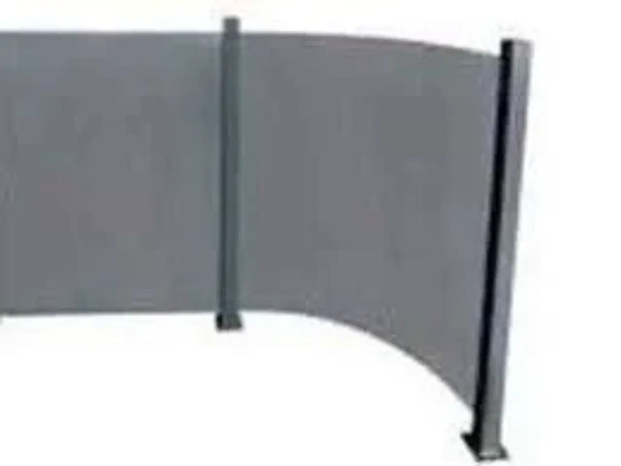Billede 1 - 2 stk Buede Nordic Glashavehegn Røgfarvet 93x100 cm