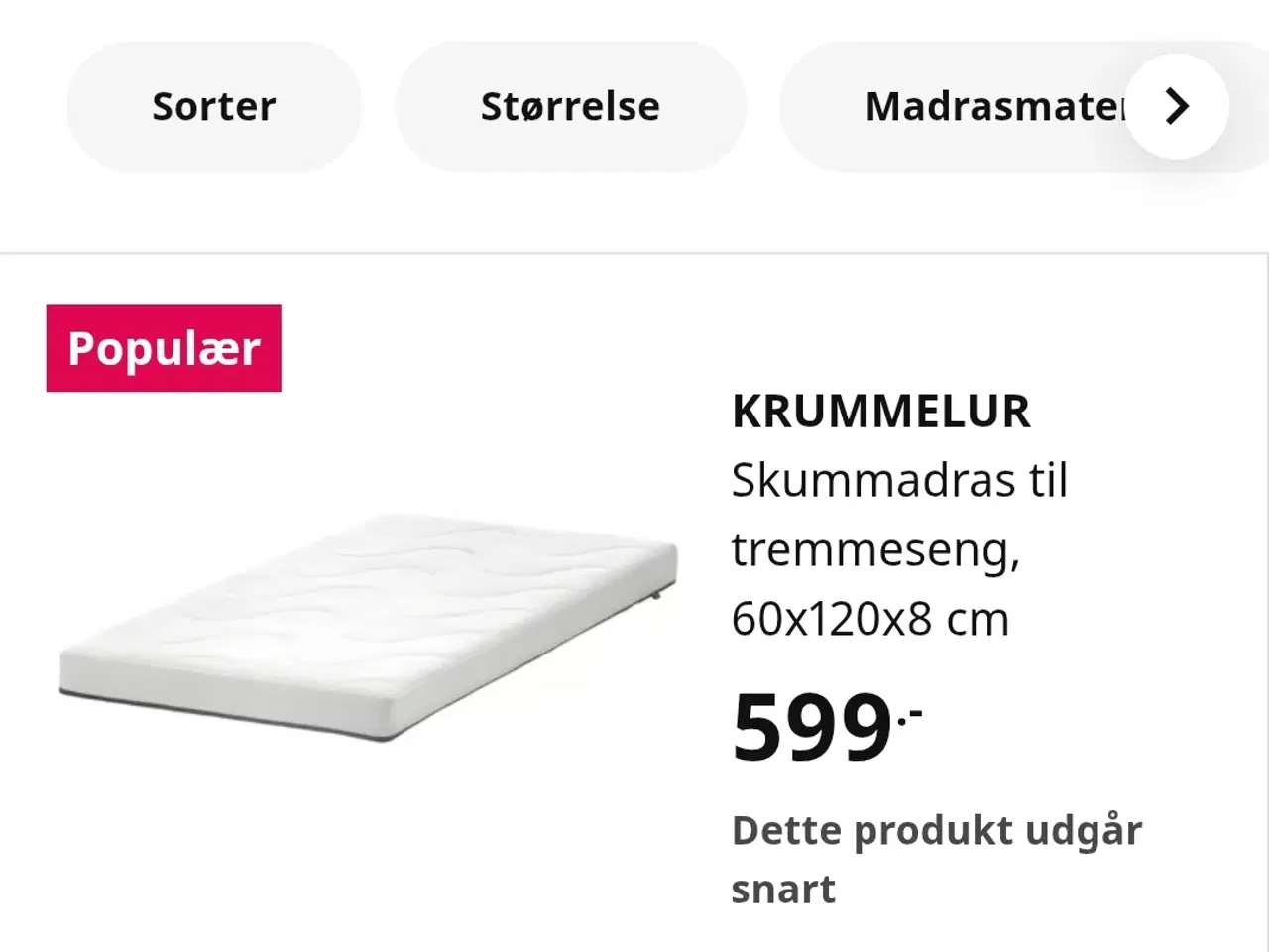 Billede 3 - Tremmeseng 