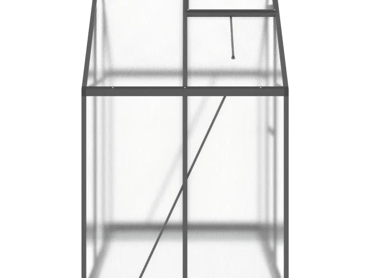 Billede 4 - Drivhus med fundamentramme 169x114x202 cm aluminium antracitgrå