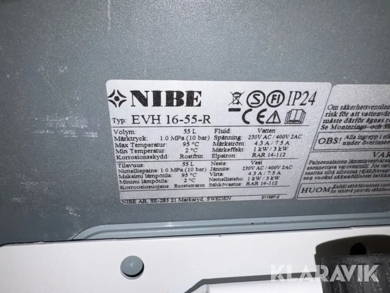Billede 8 - Varmtvandsbeholdere Nibe Eminent EVH 16-55-R 2 styk