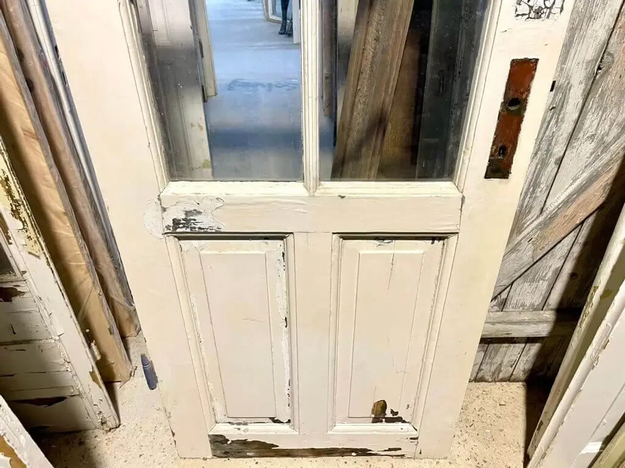 Billede 4 - Smuk facadedør m. ruder i trukket glas