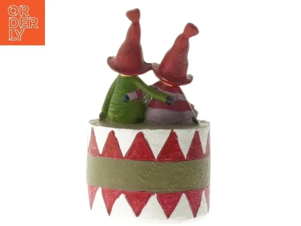 Billede 3 - Nissefigurer på tromme (str. 12 cm)