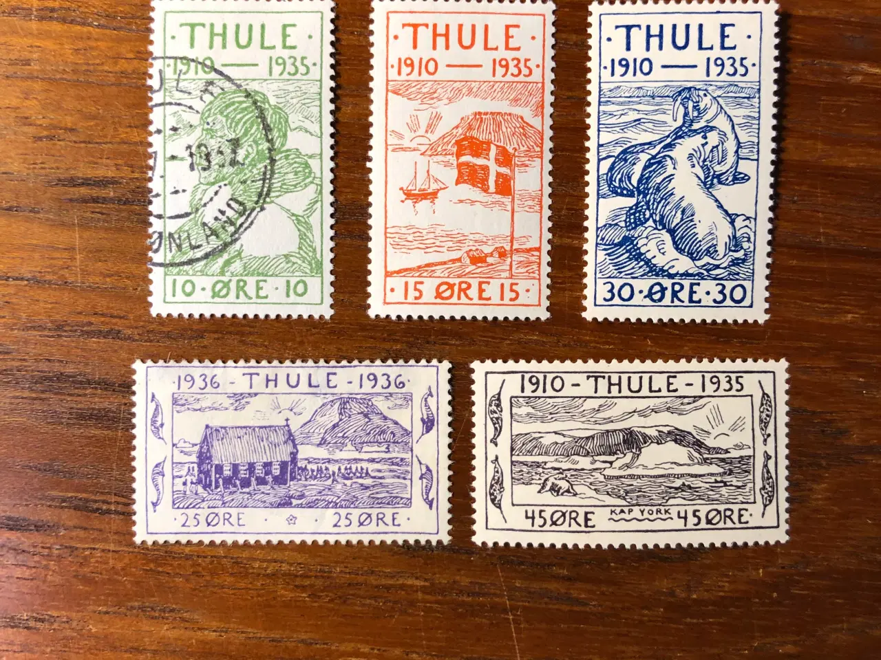 Billede 2 - Frimærker Thule-mærker fra 1935-36