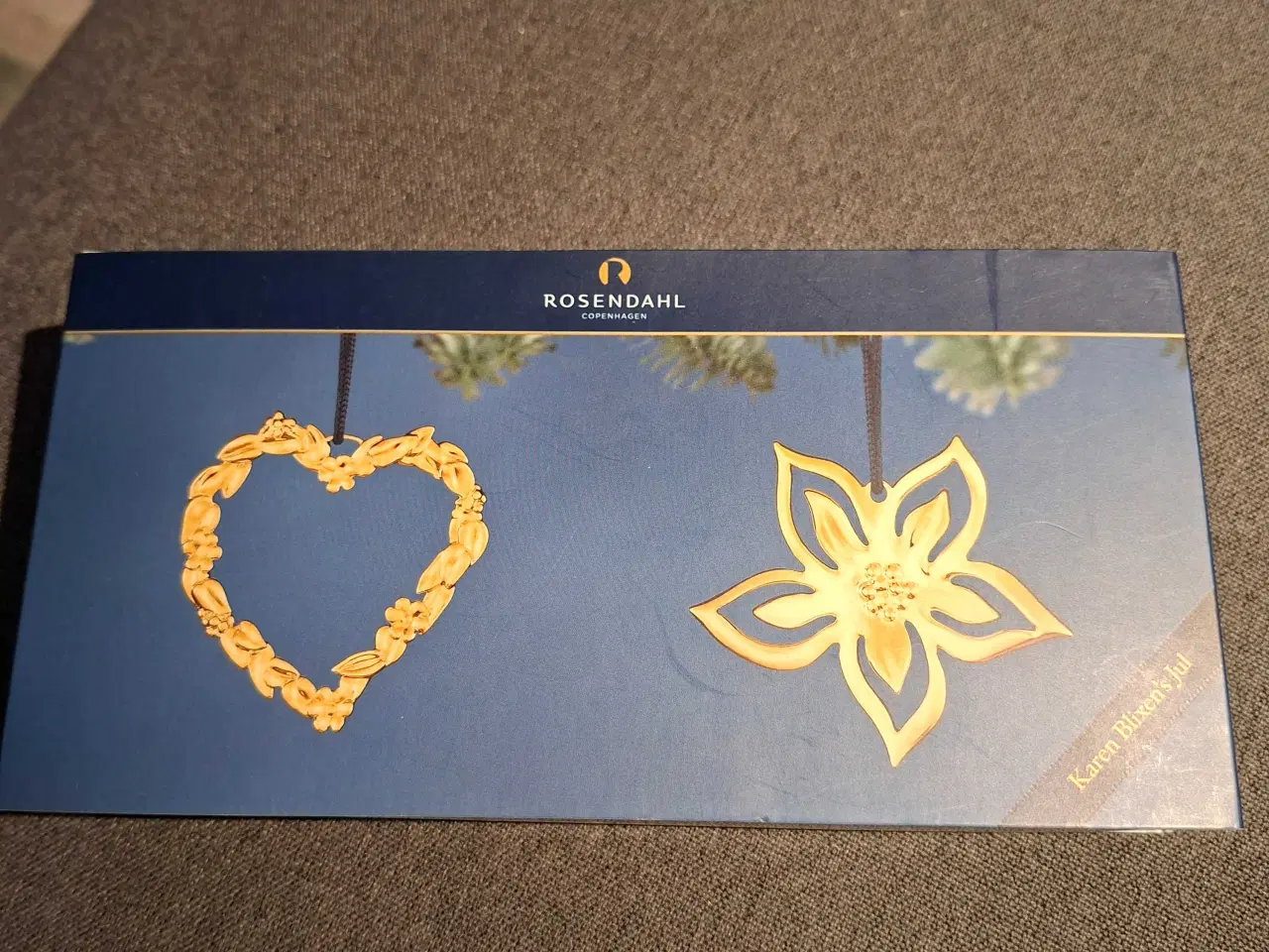 Billede 2 - Rosendahl små ophæng i guld look, Karen Blixen 