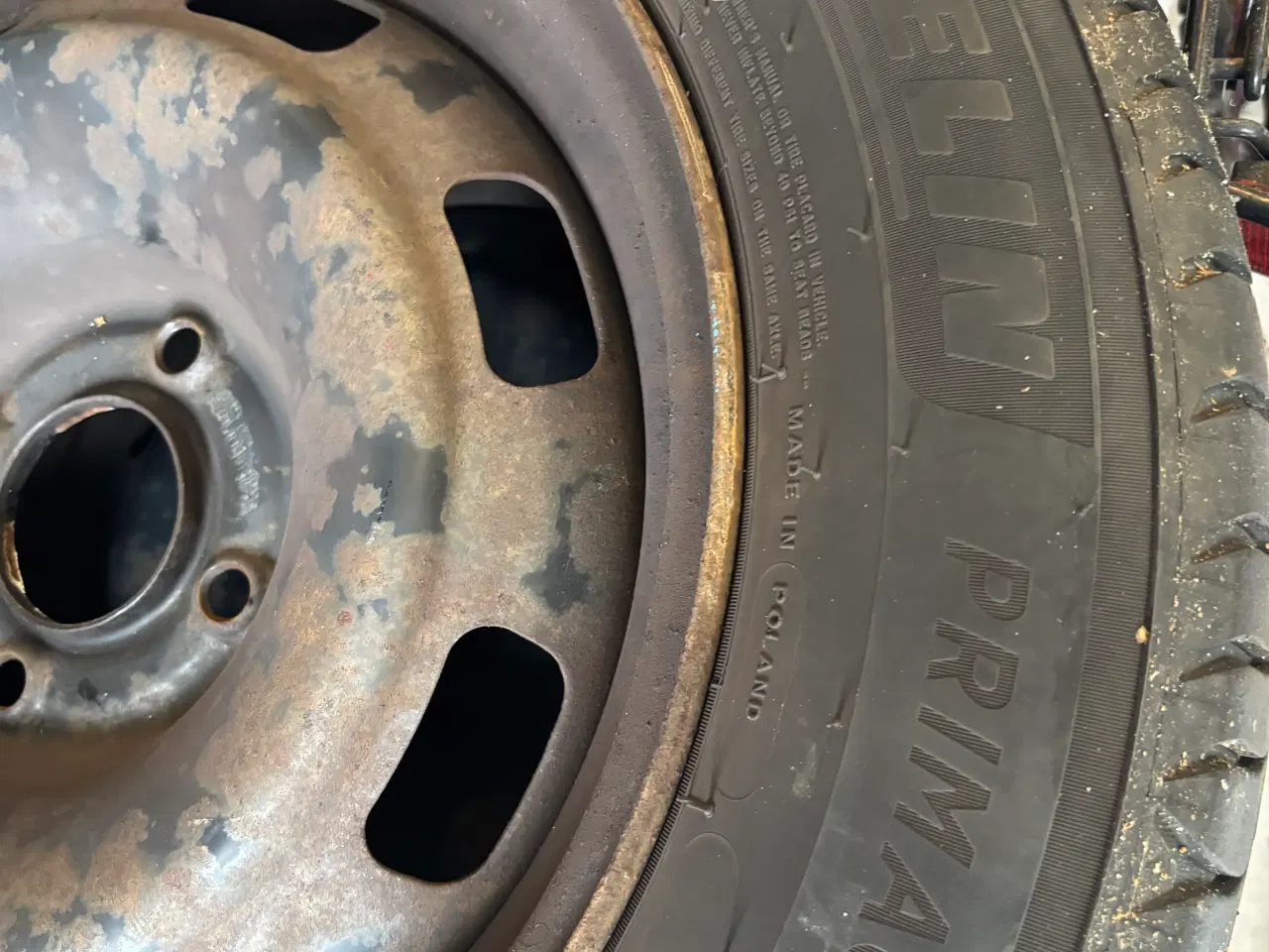 Billede 2 - Stålfælge med sommerdæk Peugeot 208