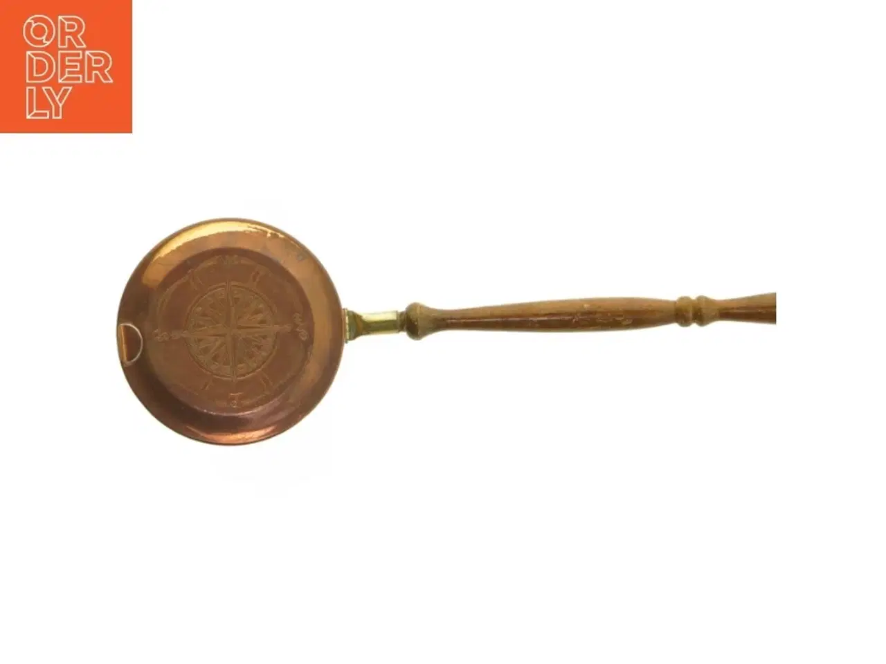 Billede 5 - Kobber sengevarmer med håndtag (str. 45x13 cm)