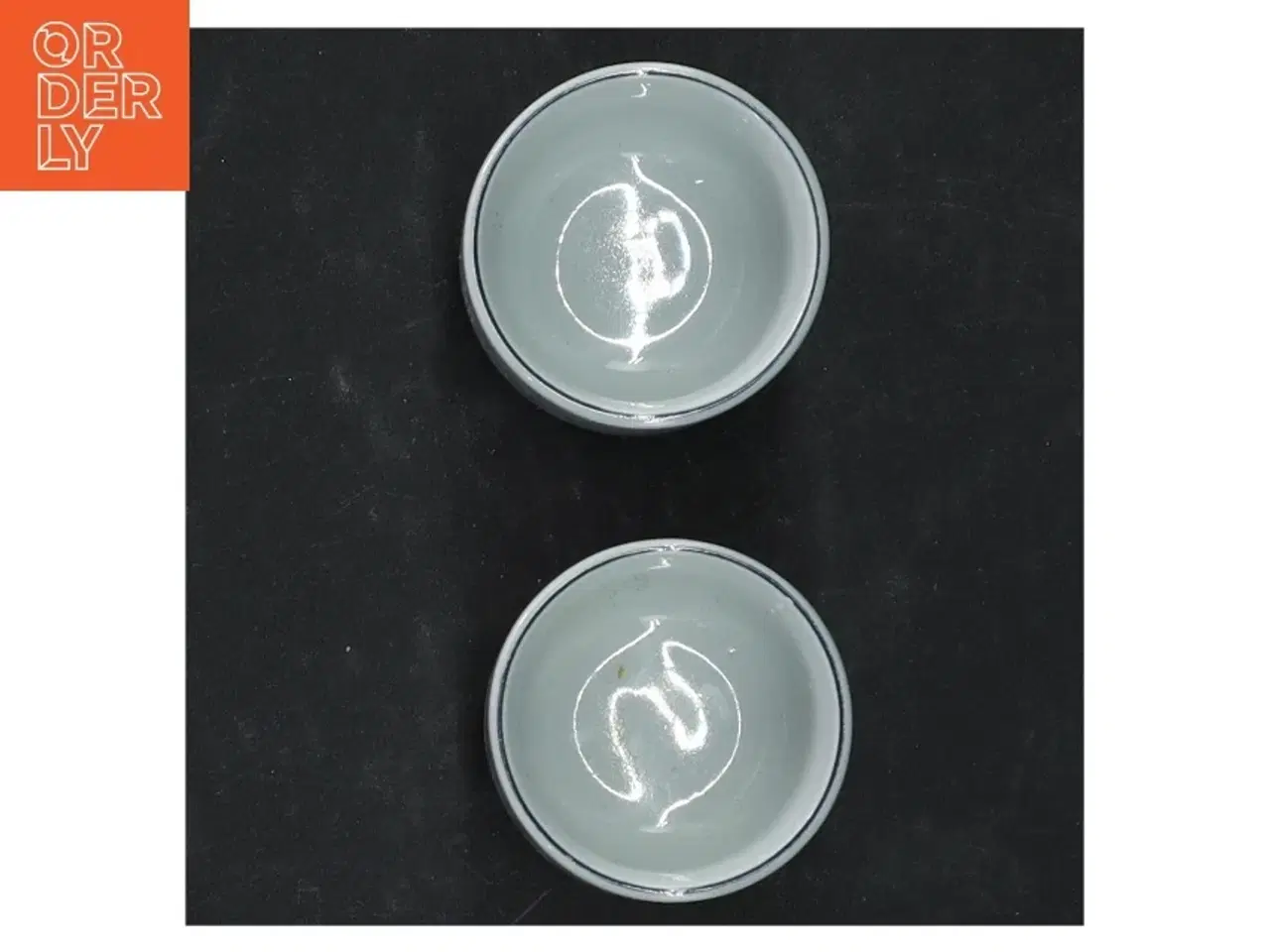 Billede 3 - Sæt af to Blåkant æggebægre (Royal Copenhagen) (3050)