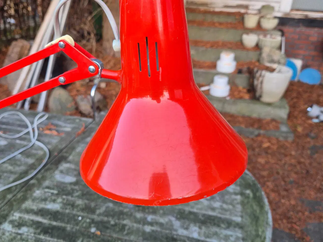 Billede 1 - Klassisk rød arkitektlampe fra Luxo 