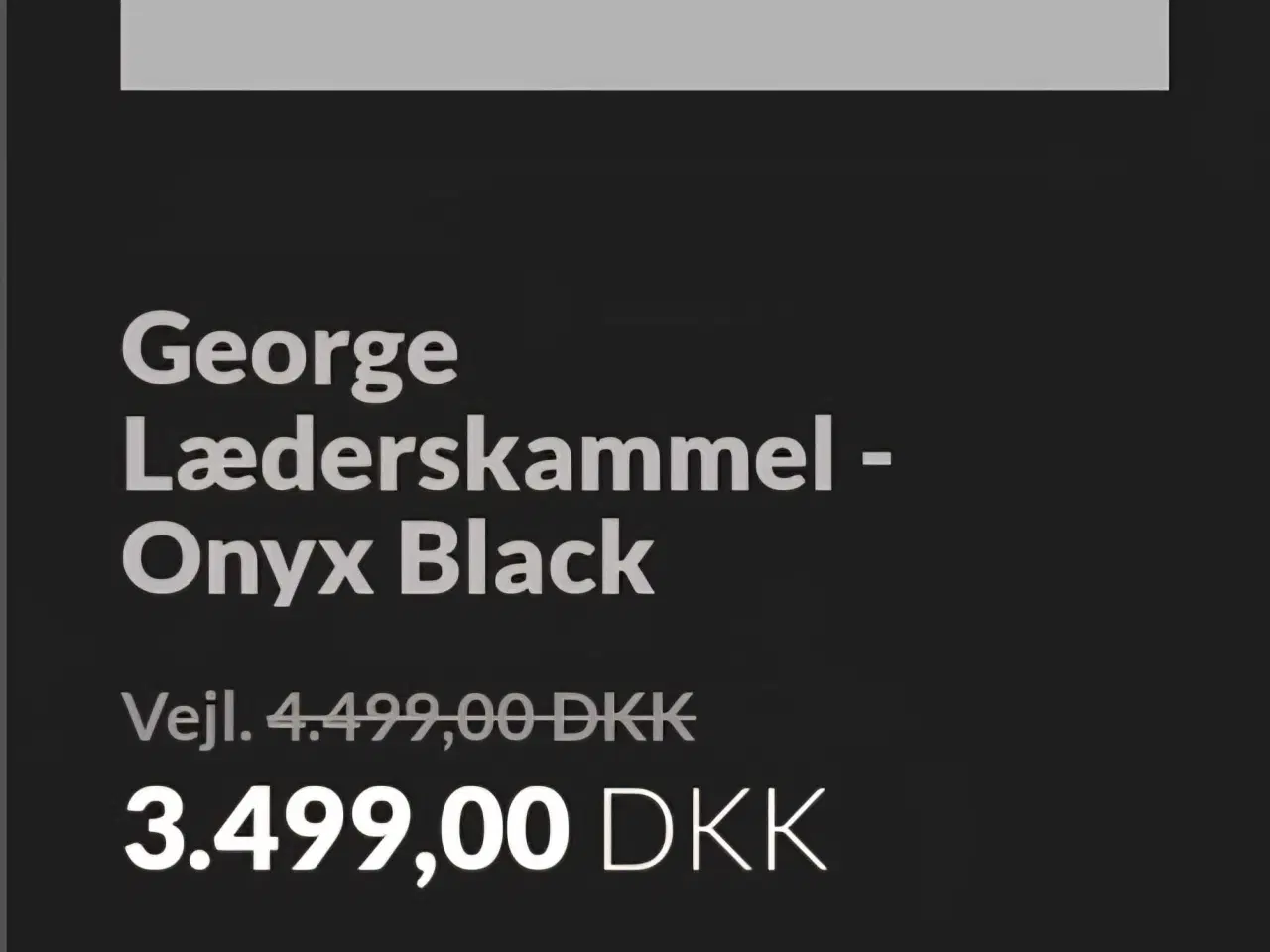 Billede 4 - George læderstol + skammel 