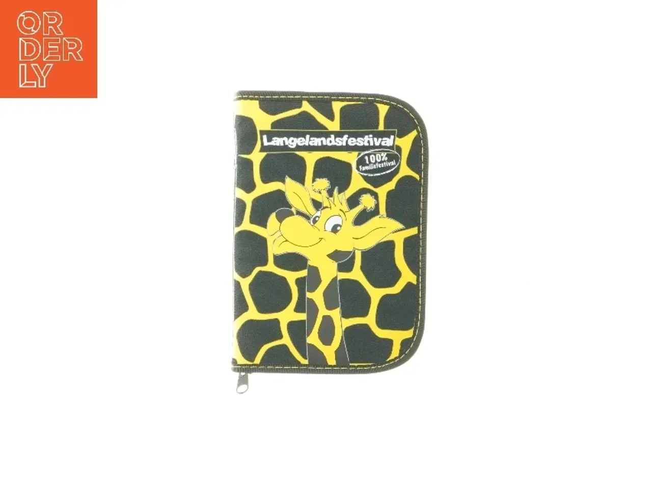 Billede 1 - Langelandsfestival penalhus med giraffmotiv fra Langelandsfestival (str. 19x13x2,5 cm)