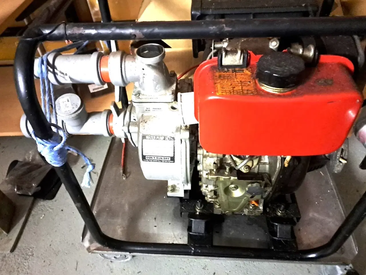 Billede 3 - Vandpumpe m. dieselmotor med selvstarter