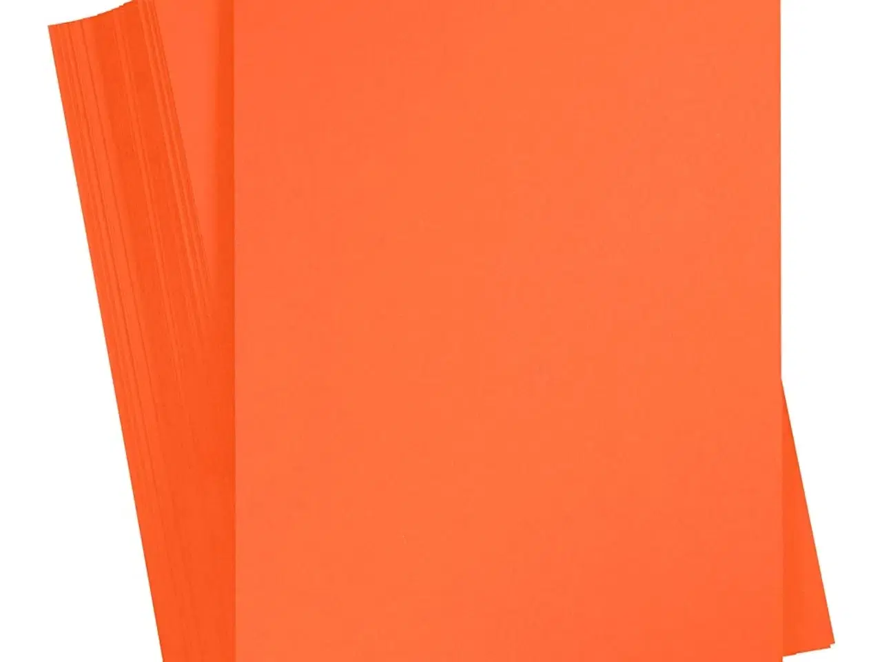Billede 1 - Karton, A4, ark 210x297 mm, 180 g, orange, 100ark/ 1 pk.