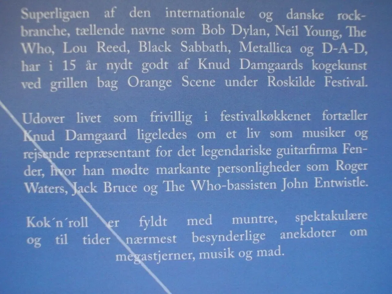 Billede 2 - kok'n'roll - anekdoter om roskilde festival, stjer