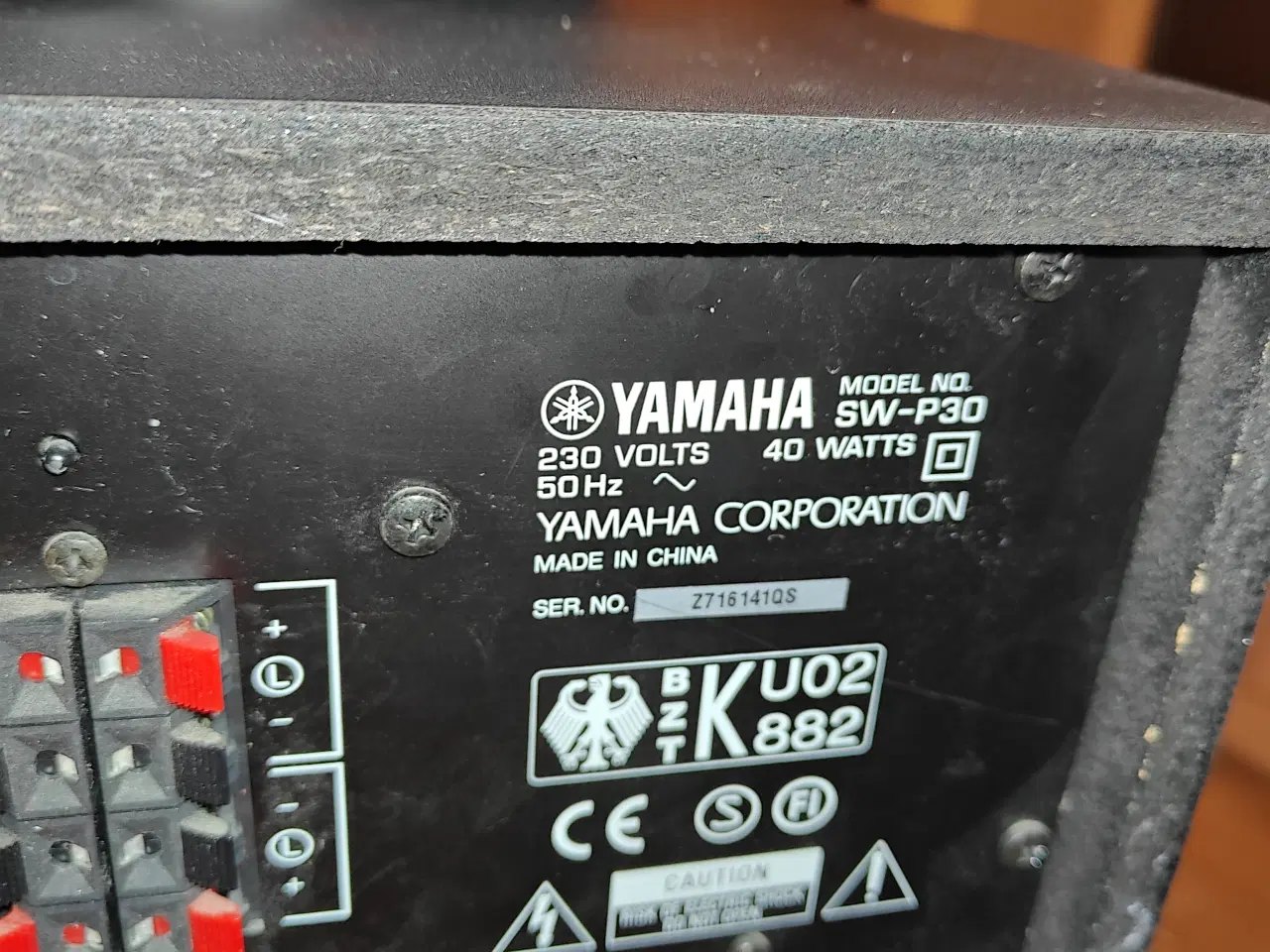 Billede 6 - Yamaha subwoofer forstærker m 2 sat speaker med