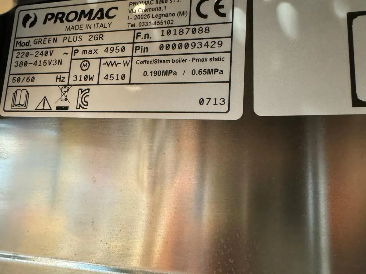 Billede 5 - Promac Kaffemaskine