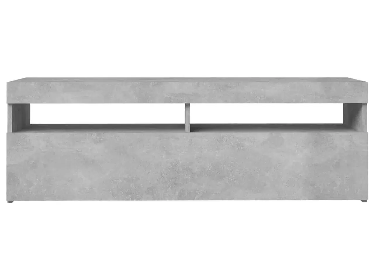 Billede 8 - Tv-bord med LED-lys 120x35x40 cm betongrå