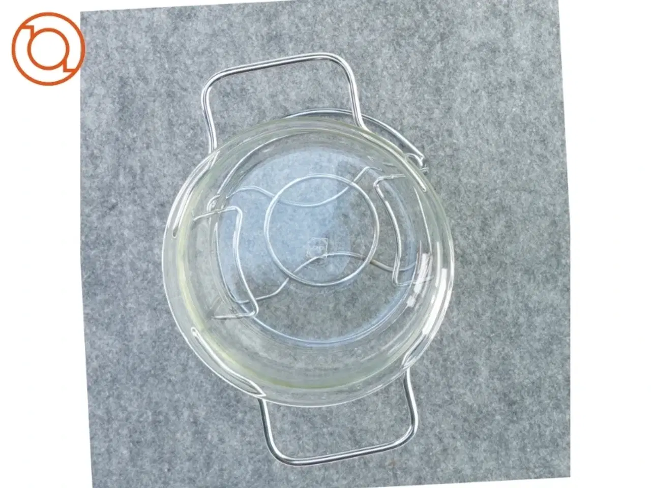 Billede 3 - Glas skål medSauceskål m/ stativ fra Schott (str. 15 x 25 cm)