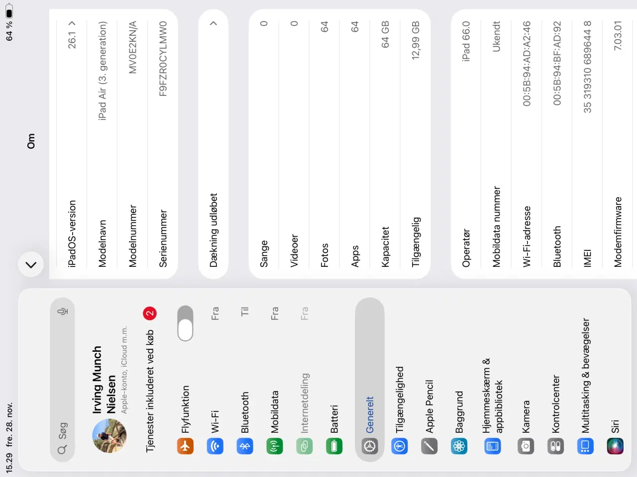 Billede 4 - iPad Air 3 64GB Wi-Fi + Cellular 4G sælges
