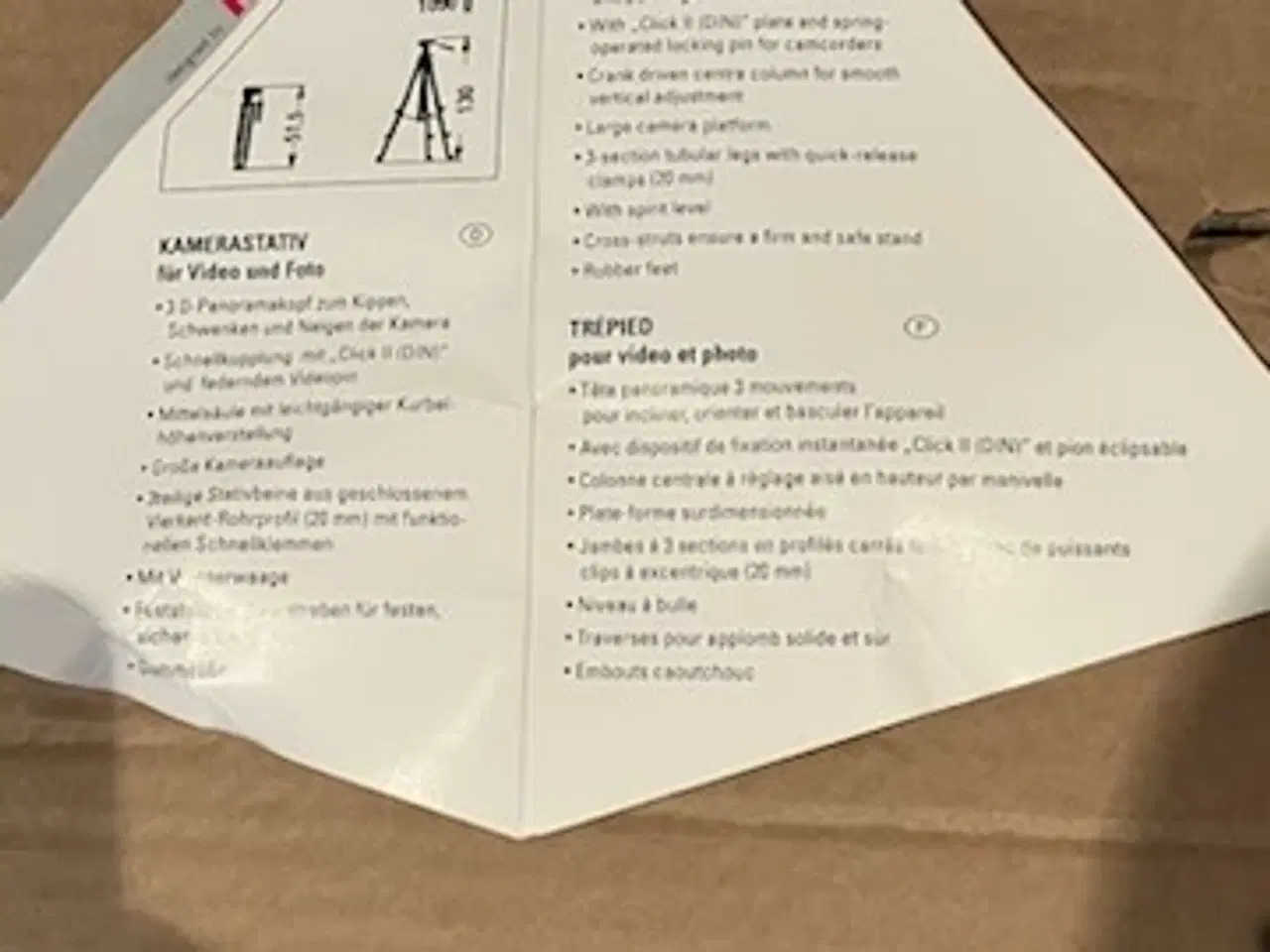 Billede 2 - Hama fotostativ Profil 71, - aldrig brugt