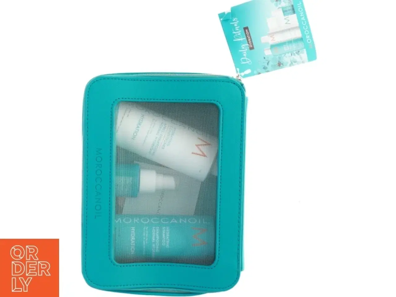 Billede 2 - Moroccanoil rejsekittaske med hårplejeprodukter fra Moroccanoil (str. 22x17x8 cm)