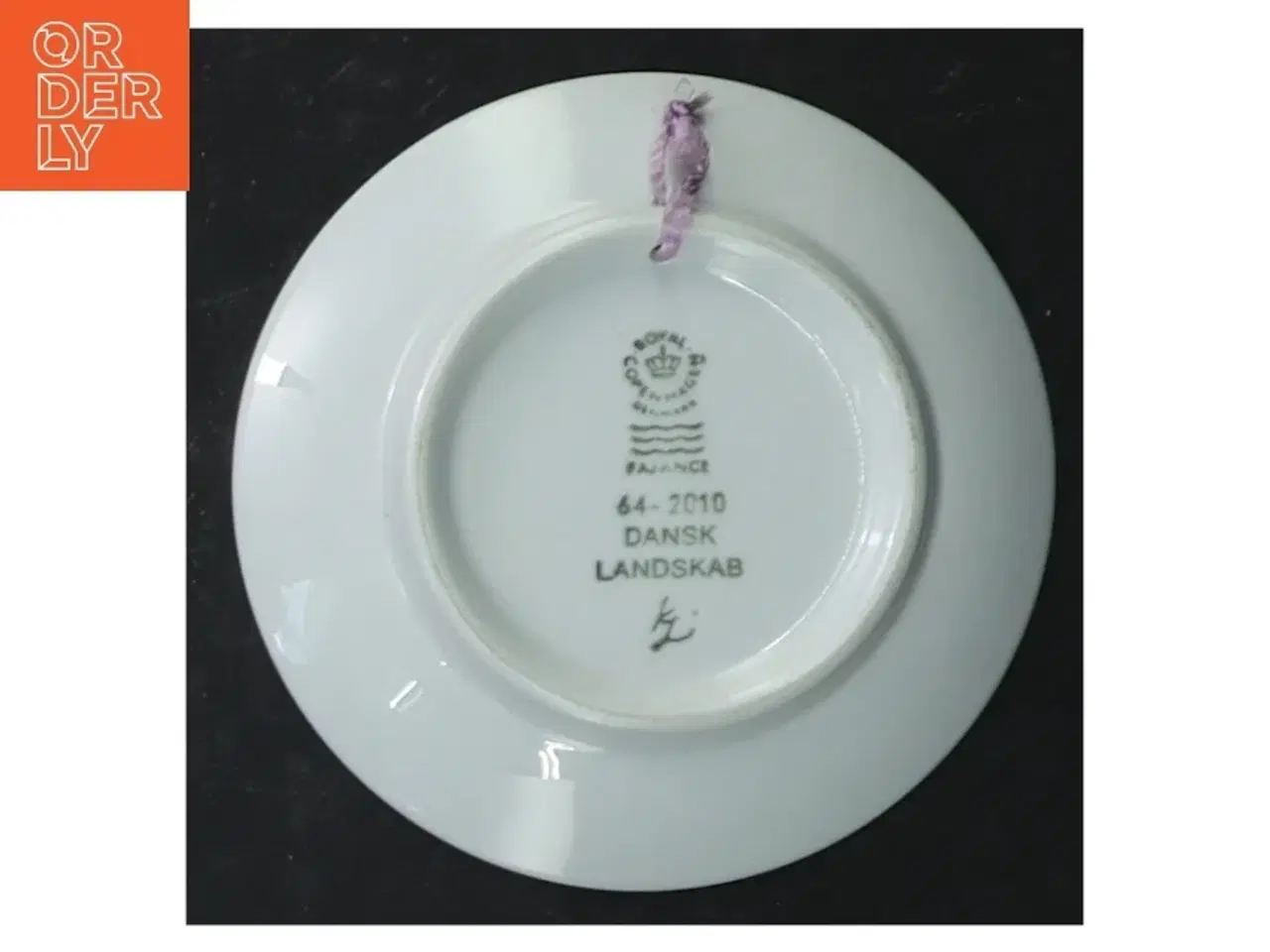 Billede 8 - Blå dekorative vægplatter fra Royal Copenhagen (str. Ø 8 cm. 6 styk)