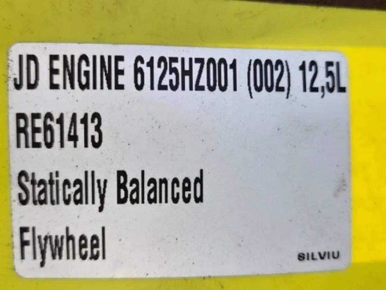 Billede 2 - John Deere 6125HZ001 Svinghjul RE61413