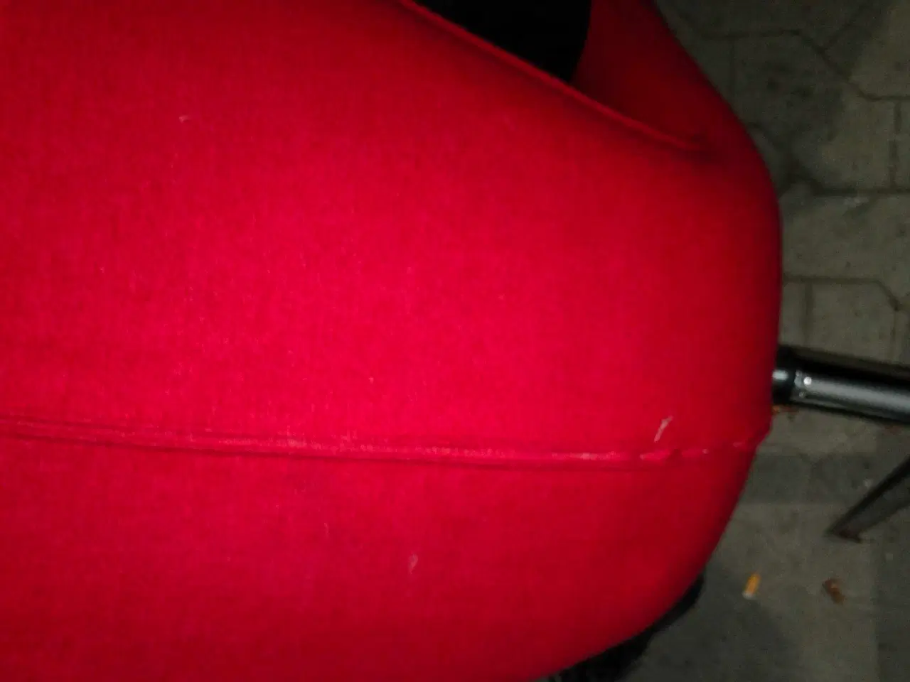 Billede 5 - Rød lænestol i stof