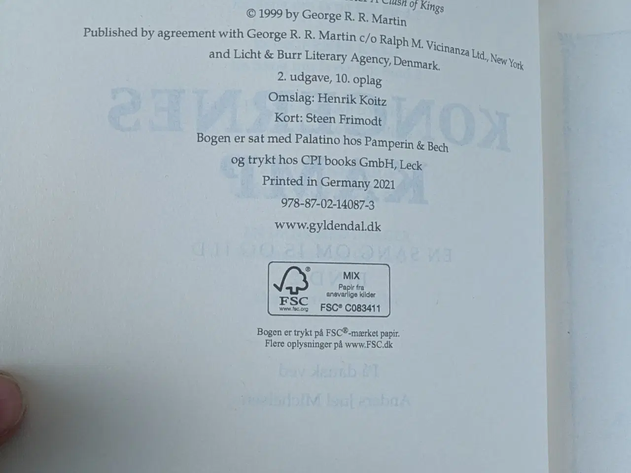 Billede 6 - George R.R. Martin Kongernes Kamp - Roman