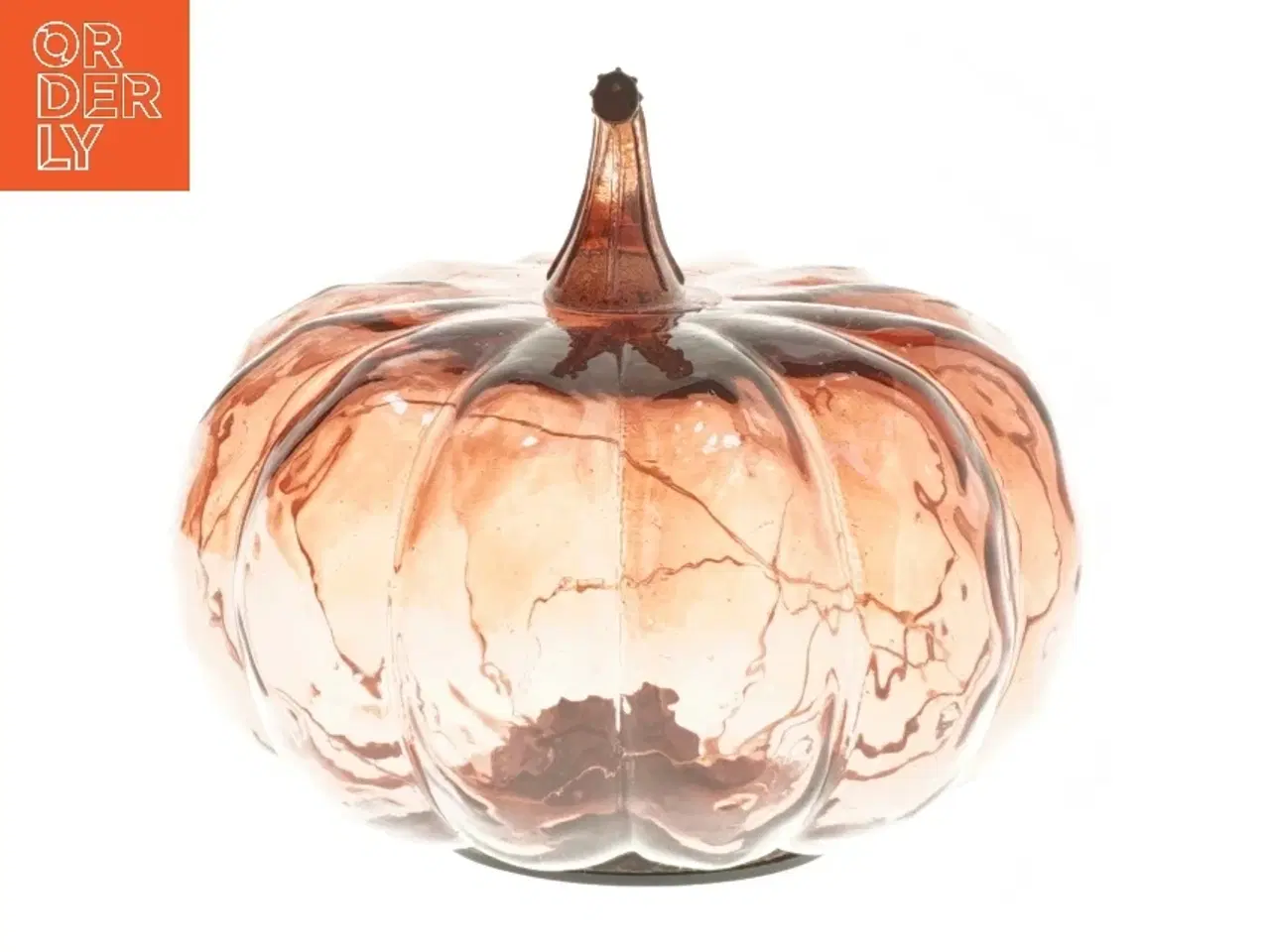 Billede 1 - Dekorativ græskar formet lampe (str. 15x9 cm)