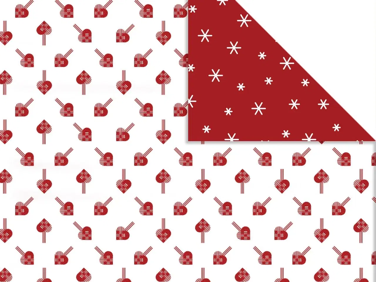Billede 1 - Designpapir til flettehjerter og iskrystaller, 3 ark