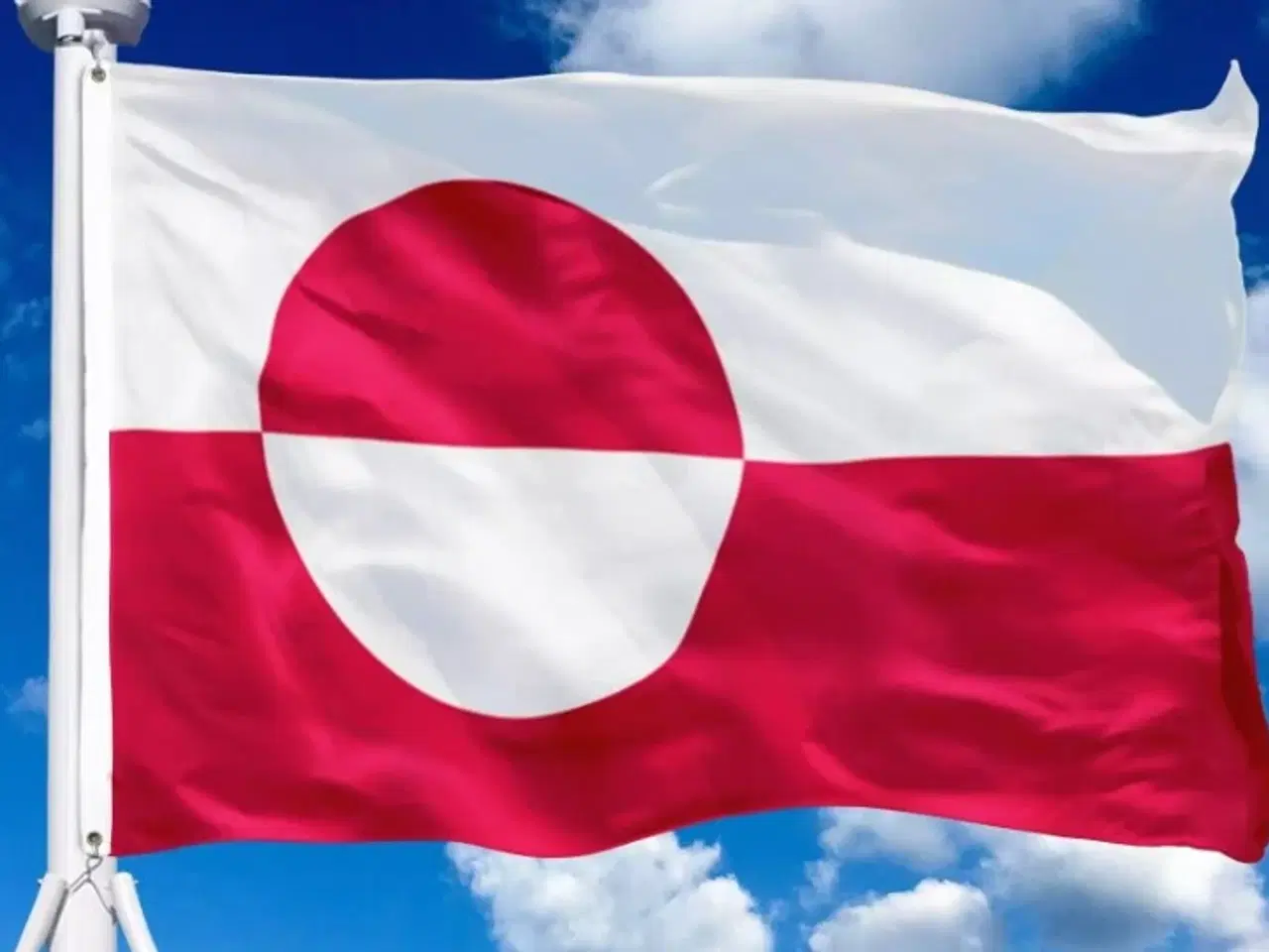 Billede 1 - Grønlandsk flag 