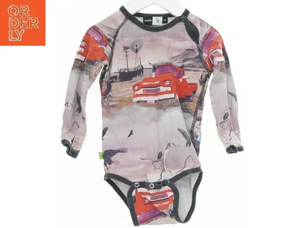 Billede 1 - Langærmet bodystocking med print fra Molo (str. 86)