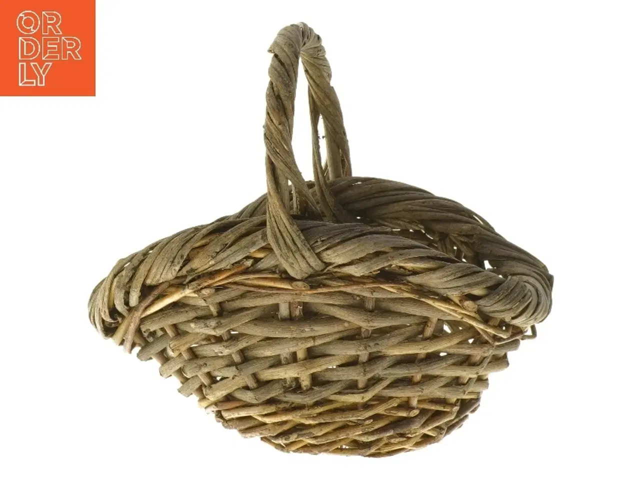 Billede 3 - Vintage kurv med hank (str. 20x16x24 cm)