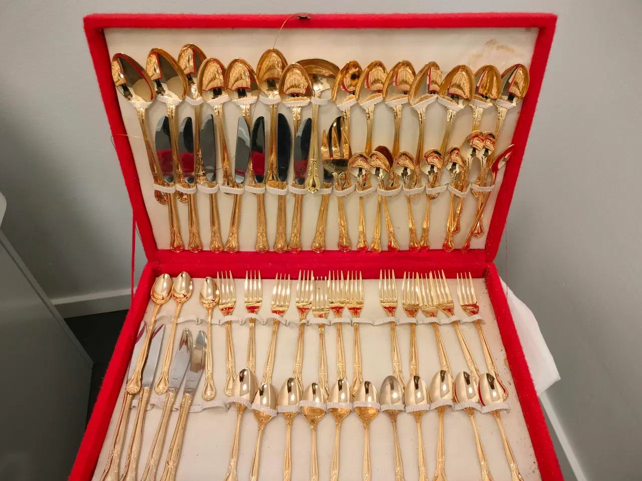 Billede 4 - Gold-plated dining set, 21 karat gold