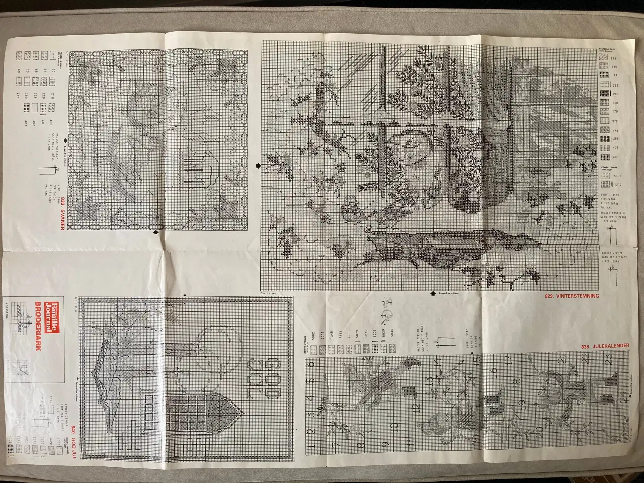 Billede 2 - Julebroderi-mønsterark, Familie Journal 39/1990