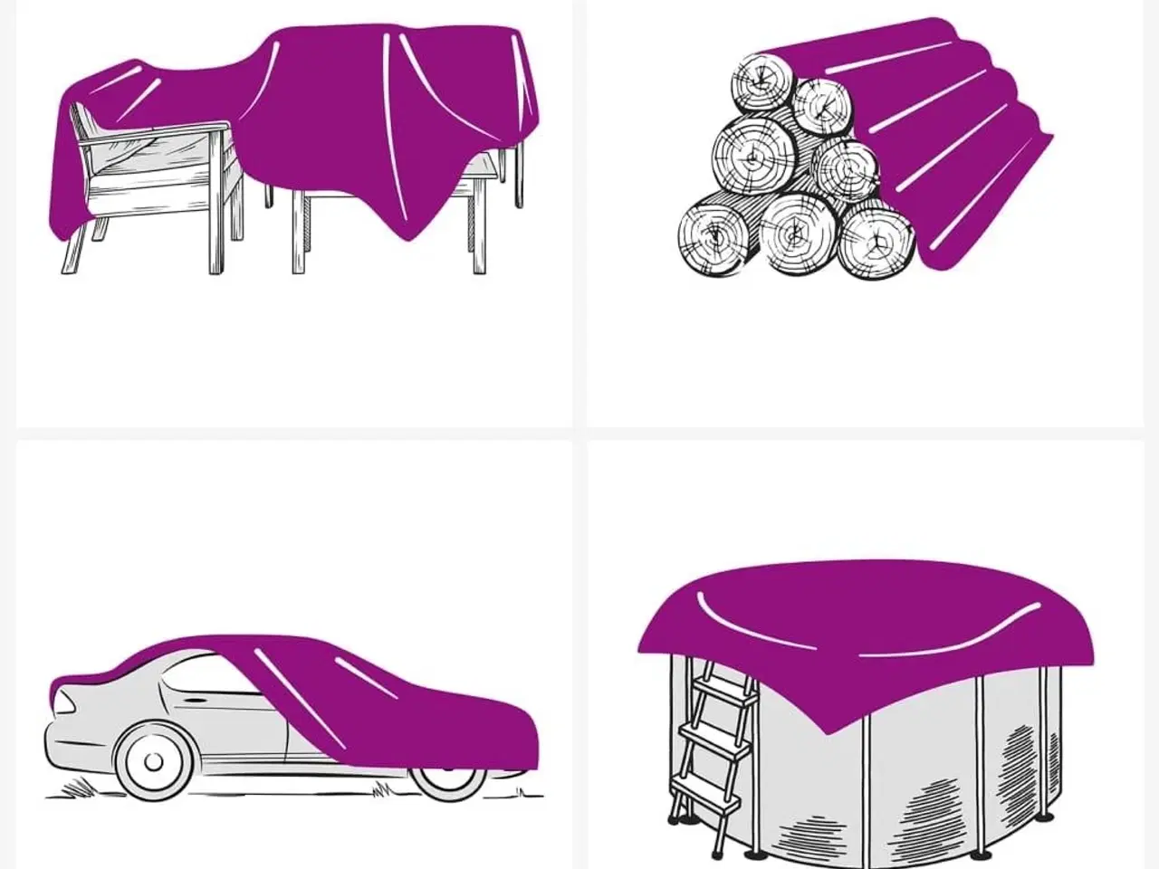 Billede 8 - Presenning 2,5x4,5 m 650 g/m² grå